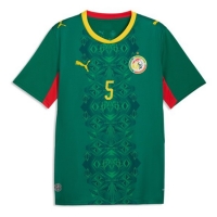 Camiseta Senegal Idrissa Gueye #5 Segunda Equipación Replica Mundial 2026 mangas cortas